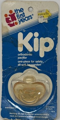 Vtg NOS The First Years Pacifier Soft Vinyl Orthodontic Nipple Rare 1982
