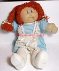 Cabbage Patch Kids~Girl w/Diapers~Red Hair,Blue Dress,Dutch Shoes~1983~16" Doll~
