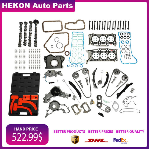 Engine Rebuild Kit Timing Chain Gasket Set For Chrysler Dodge Jeep Ram 3.6 11-15
