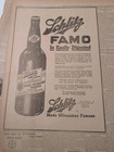JULY 22, 1919 NEWSPAPER PAGE #2217- SCHLITZ FAMO- PRE-PROHIBITION NON ALCOHOL  — photo 2