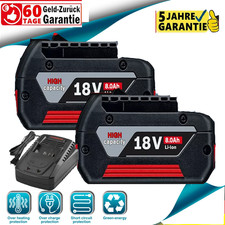 8.0Ah NEW Battery For Bosch 18V Li-ion BAT609 BAT610 BAT618 17618 25618Charger