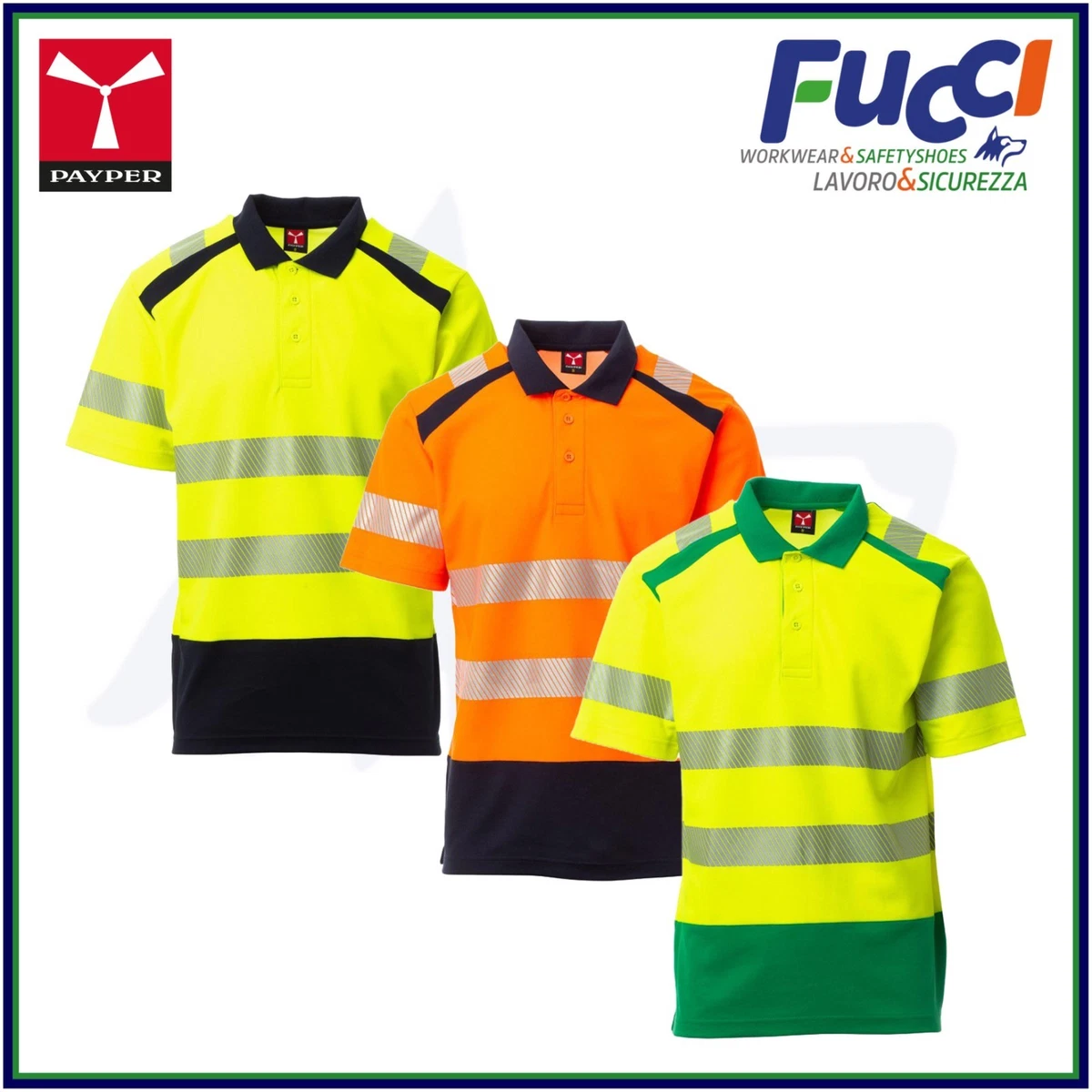 T Shirt Alta visibilità Uomo, Abiti da Lavoro Alta visibilità Uomo Maglietta da Uomo a Maniche Lunghe/Corte Riflettente di Sicurezza a Contrasto