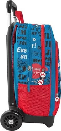 ZAINO TROLLEY STACCABILE REMOVIBILE SCUOLA SUPER MARIO - Foto 4 di 4