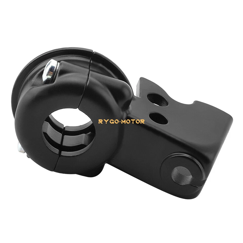 Soporte de montaje de percha de palanca de embrague negro para Harley Davidson Dyna FXDL FXDWG 96-10 Foto 2 de 4