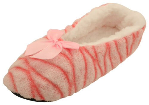 Atania Ladies Ballet Style Plush Slipper Socks - Picture 2 of 98