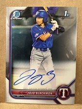 2022 Bowman Chrome Prospect Auto JoJo Blackmon #CPA-JBN Texas Rangers MLB
