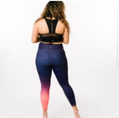 Zyia Active Purple Ombré Light N Tight Hi Rise Leggings Size 16 - Picture 2 of 10
