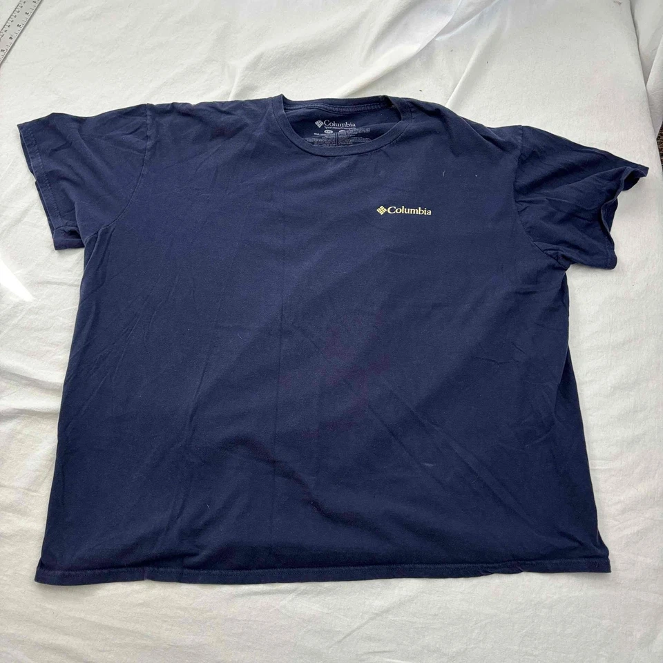 Camiseta Columbia Unisex Oso Azul Estampado Gráfico Manga Corta XXL Foto 2 de 4