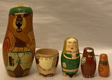 vintage nesting doll/ missing piece