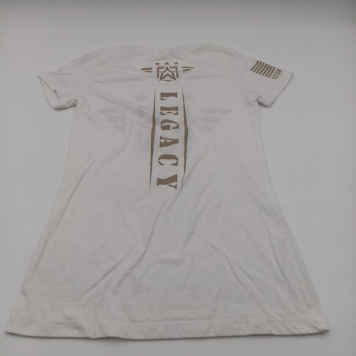 Bella + Canvas Top Womens Small White Recon Est 2019 Short Tee - Picture 5 of 8