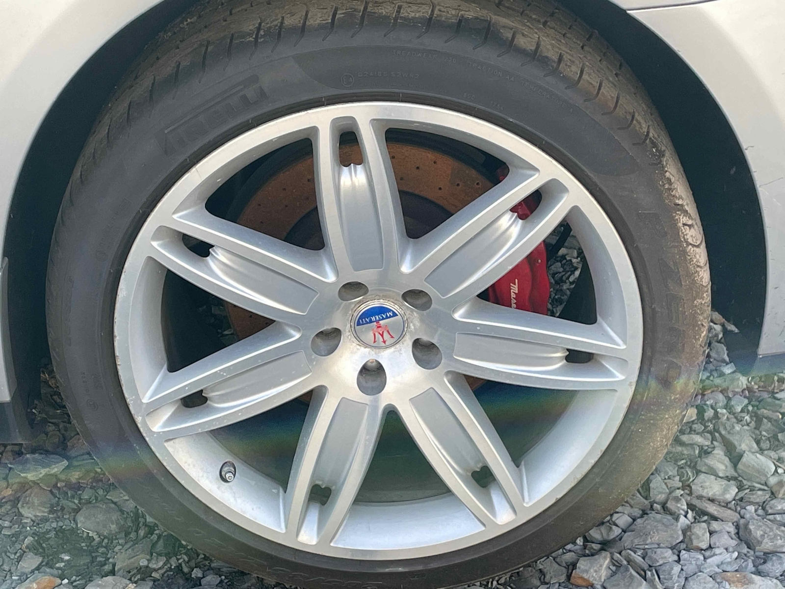 2014 Maserati Quattroporte SQ4 Oem Rear Wheel Rim 20" X 10.5" 7 Spoke Scuffs 13