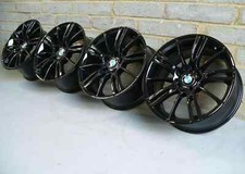 Genuine BMW MV3 Staggered Alloy Wheels 18" E46 E90 E92: Gloss Black M3 CSL BBS