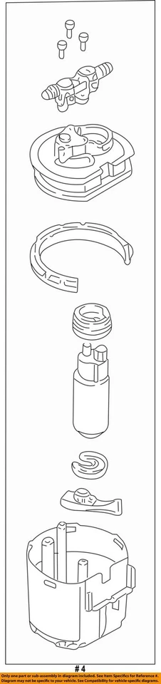 Used Fuel Pump fits: 2002 Ford Focus Pump Assembly without support rods from 12/ Foto 2 de 3