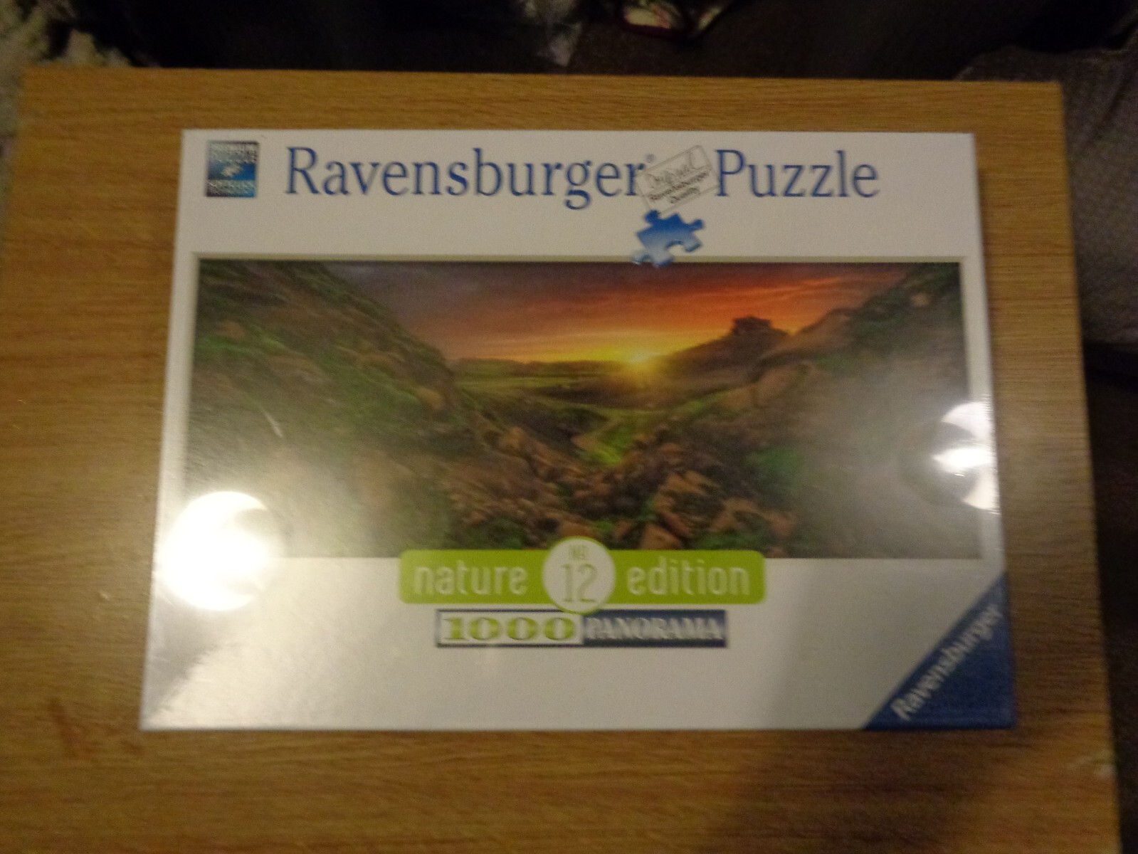 ravensburger jigsaw puzzle 1000pcs sun over iceland new,free p=p