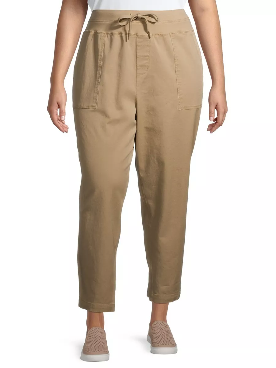 Terra & Sky Women's Plus Cargo Utility Capri Pants Size 2X (20-22W