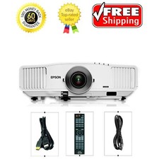 Epson PowerLite Pro 5650w WUXGA 1080p LCD Projector Remote Control HDMI Cable