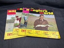 4 Copies Anglers World Fishing Magazine 1965 Vintage Ephemera Book Sport Hobby