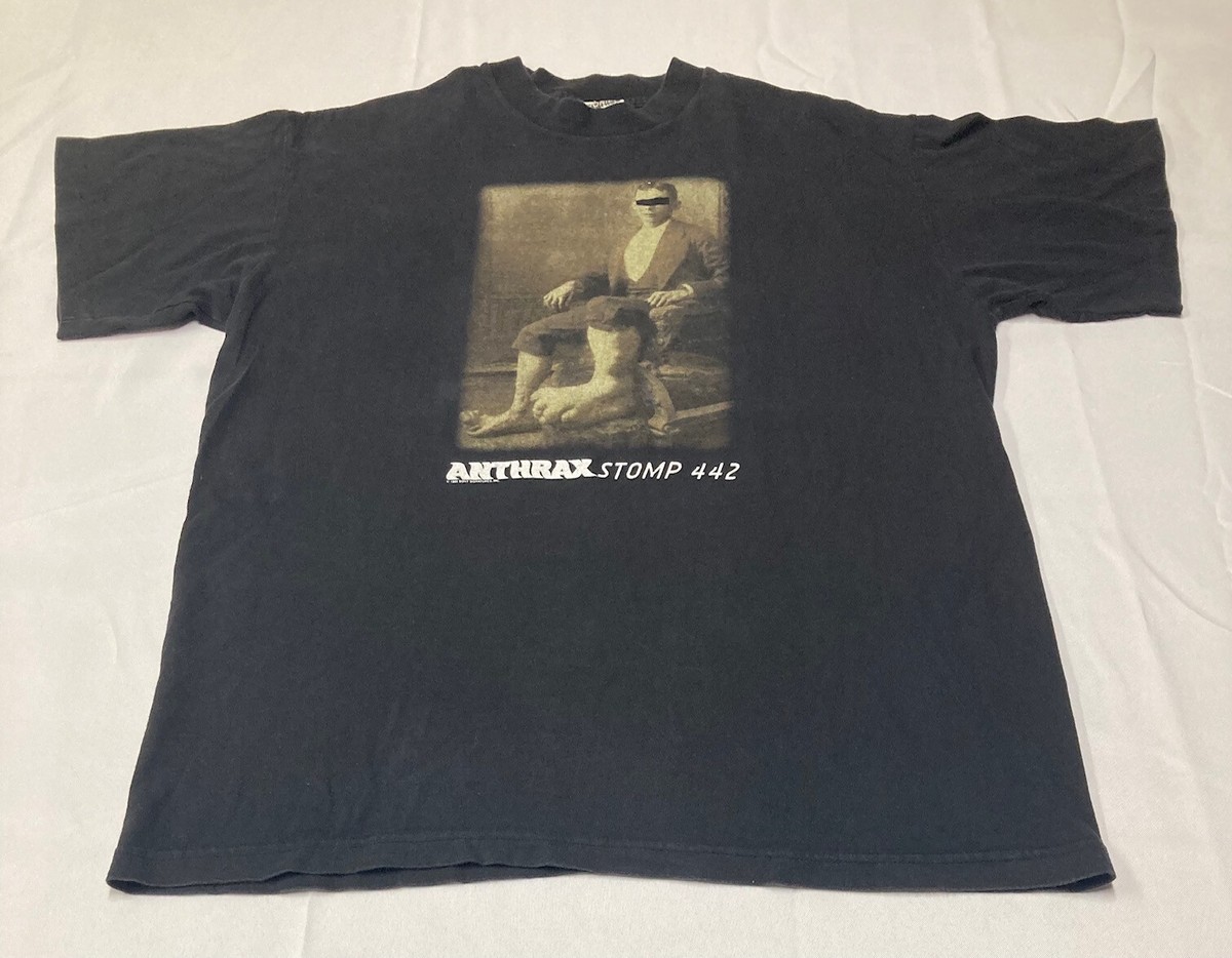ANTHRAX STOMP 442 ロングスリーブTシャツ 黒 ANTHRAX Stomp 442 - XL - TShirt/Shirt Metal 1995 Scott Ian