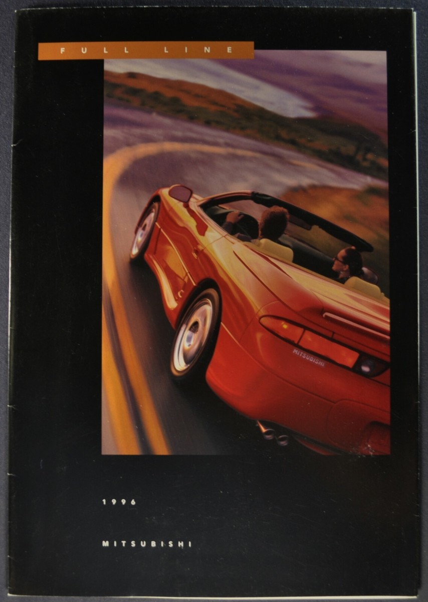 1996 Mitsubishi Brochure Eclipse Spyder 3000GT Mirage Diamante