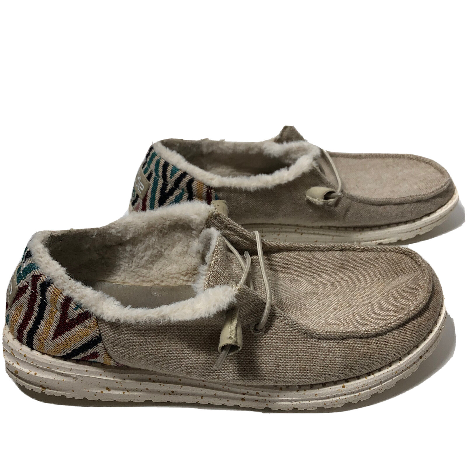 Hey Dude Funk Wool Beige Wendy slip ons 