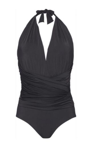 Calvin Klein Black Tummy Support Control Ladies One Piece Size S BNWT Rrp $169