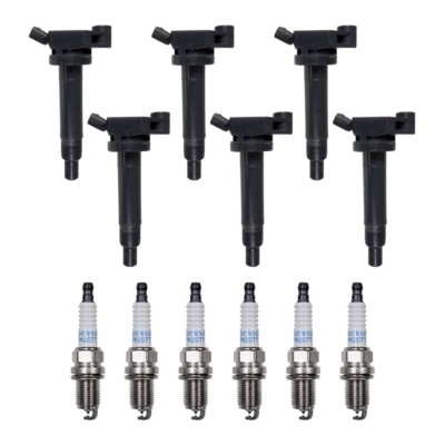 6 Denso Spark Plug Platinum TT + 6 Heavy Duty Ignition Coils For Lexus