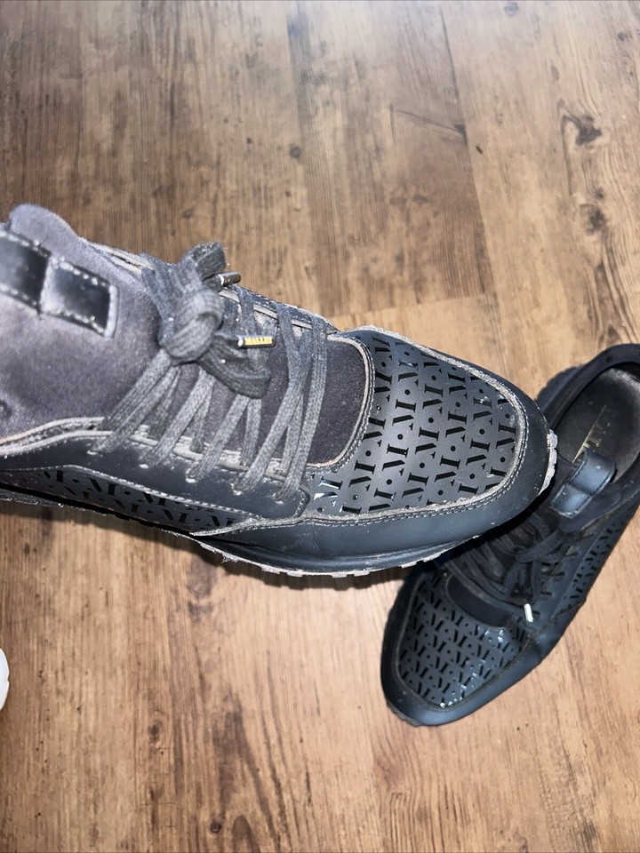 mens mallet Designer trainers size 9 Black Vgc eBay