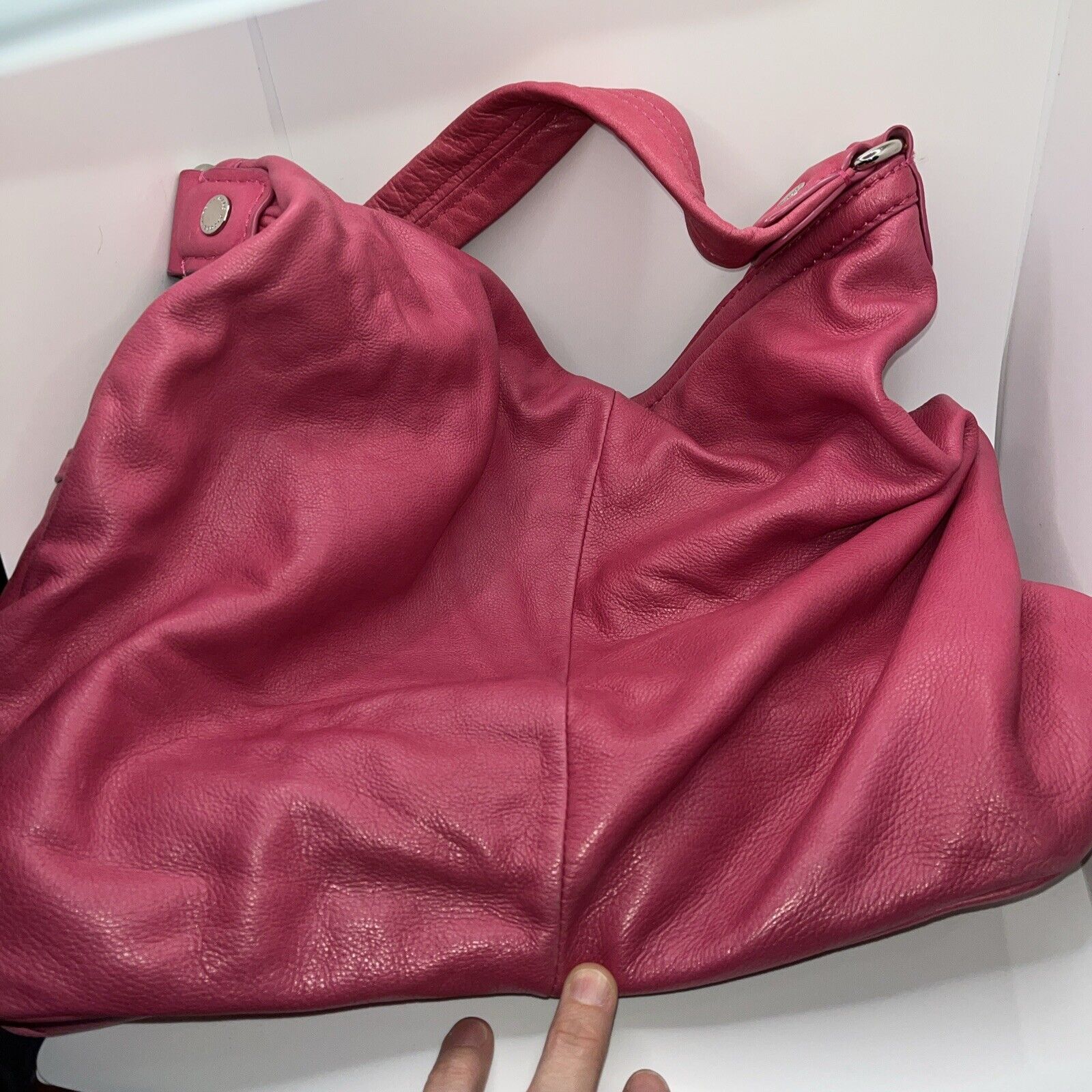 Marc Jacobs slouchy oversized Pink hobo bag purse… - image 7