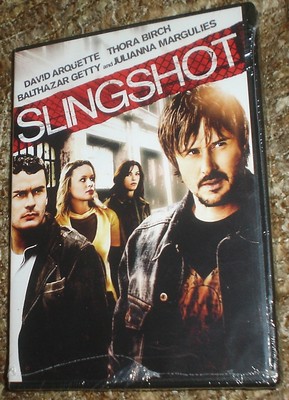 SLINGSHOT DVD. NEW & SEALED, REGION 1, WIDESCREEN, DAVID ARQUETTE, THORA BIRCH