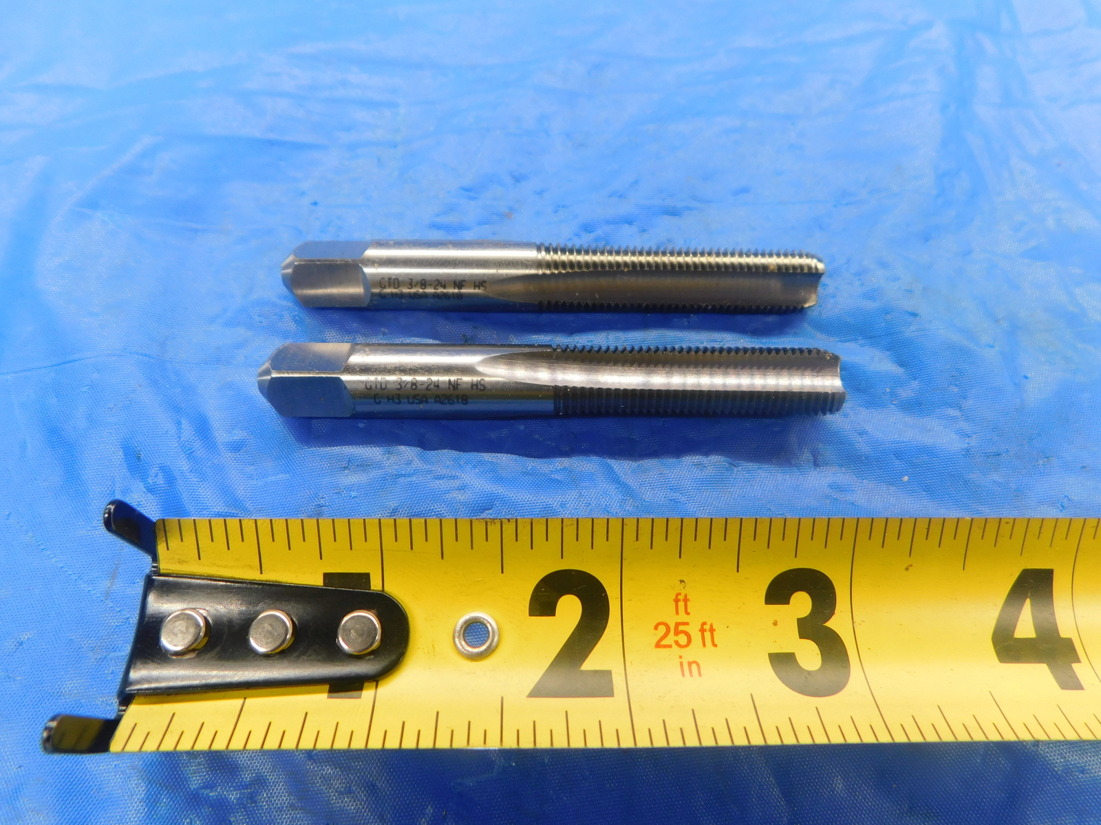 10-32 GH3 HIGH SPEED STEEL 4 FLUTE LEFT HAND PLUG TAP MADE IN USA - Foto 2