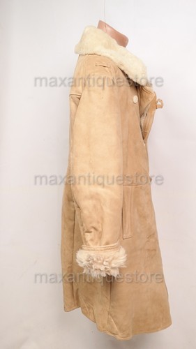 RED RKKA Army Sheepskin GUARD Coat Overcoat Soviet Fur TULUP USSR 54 size - Bild 10 von 18