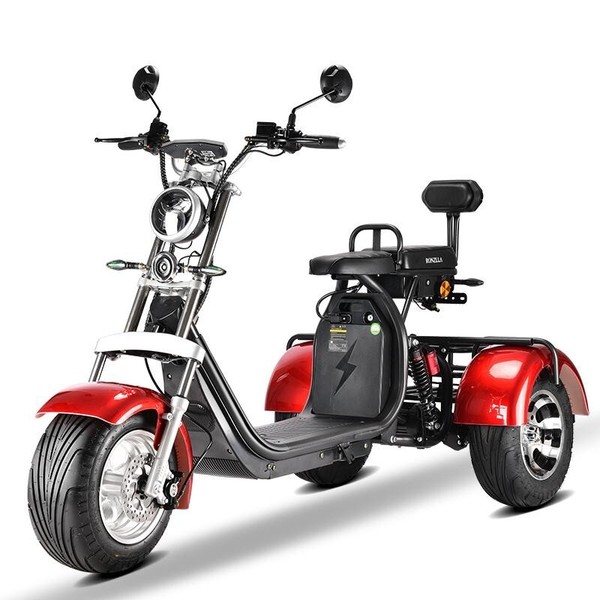 Coco Trike Bike E-Scooter Dreirad Mit 60V 2000 Watt 55Ah Akku 45 Km/H Cp 3-image