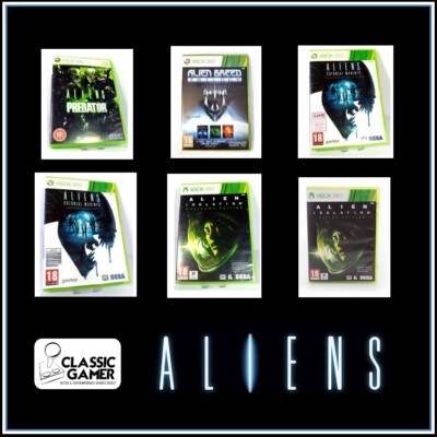 Aliens Colonial Marines, Isolation, Breed Trilogy & vs. Predator Xbox 360 sehr guter Zustand