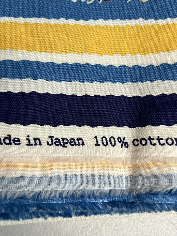 5+yds Fabric American Jane Red Blue Fresh Air Sandy Klop for Moda 21671 Pansy - Image 3 of 4