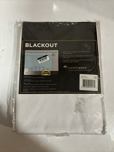 ⚡️Eclipse Kendall Blackout Window Panel 42 in W x 84 in L - White - Picture 3 of 6