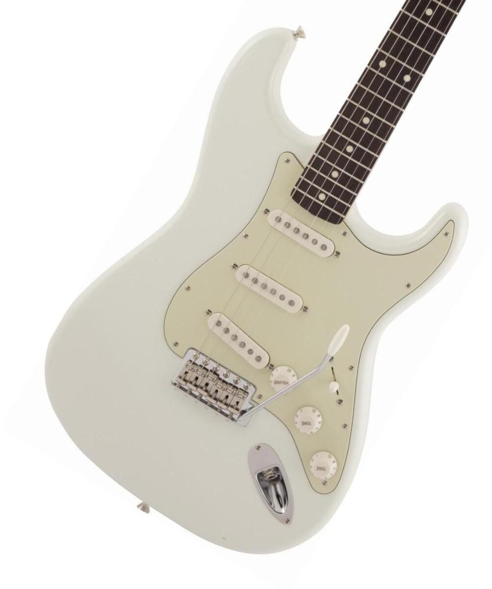 ギター Fender Japan 60s Stratocaster, White Fender Made in Japan Traditional 60s Stratocaster Olympic