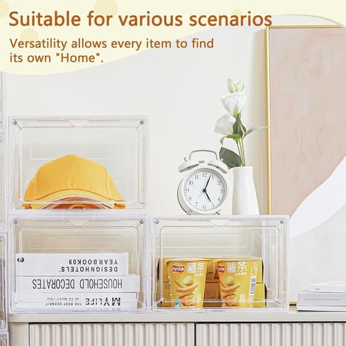 Clear Storage Bins with Lids,6pcs×19.5 Qt Plastic Storage Containers with - Picture 5 of 7