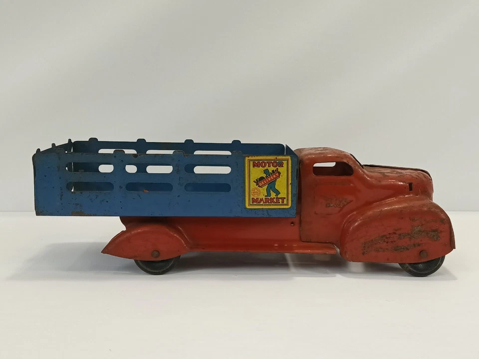 Camión Marx Toys Motor Delivery Market, años 30 vintage Foto 3 de 4