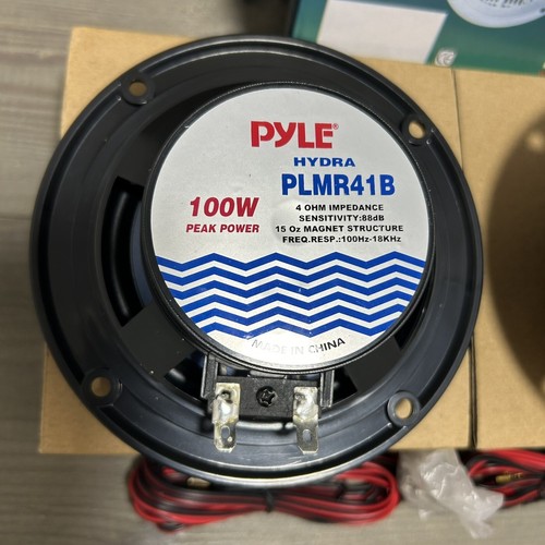 Pyle 4 Inch Dual Marine Speakers - Waterproof and Weather Resistant Outdoor A... - Picture 7 of 11