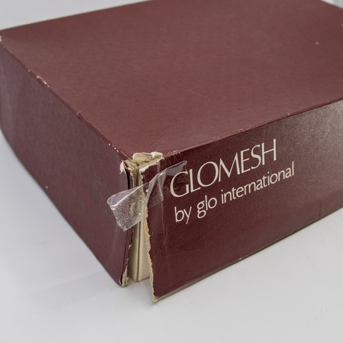 Vintage GLOMESH brown handbag - plastic/lucite frame - in original box - c1960s - Picture 16 of 16