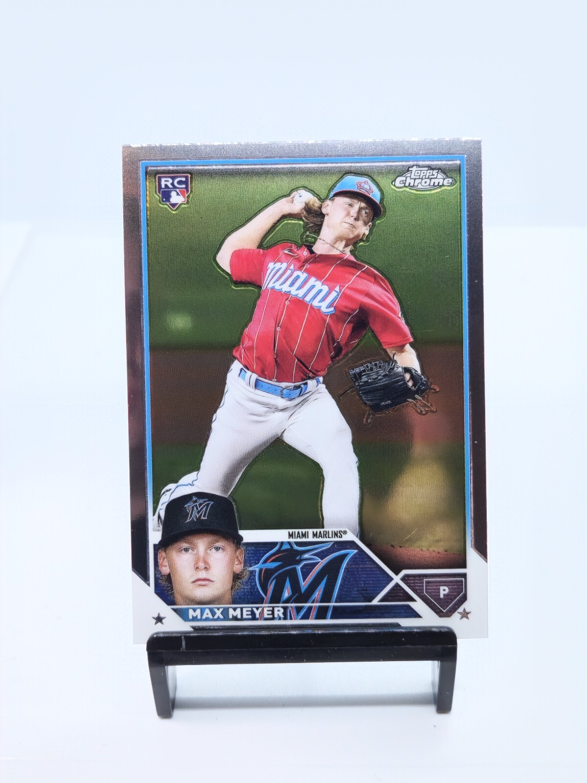 2023 Topps Chrome Max Meyer Rookie RC Miami Marlins #104