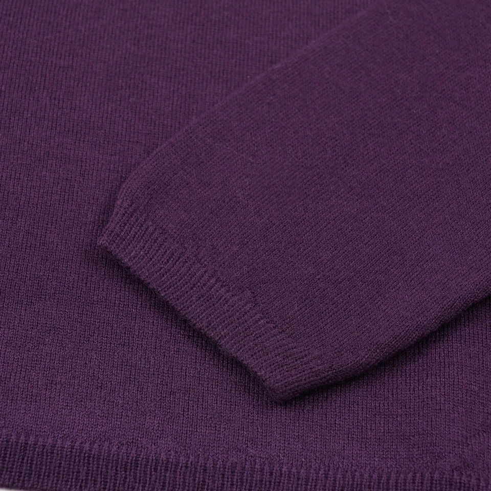 Suéter Cruciani Púrpura Real Extrafino Lana Merino S (UE 48) NUEVO CON ETIQUETAS Foto 3 de 4