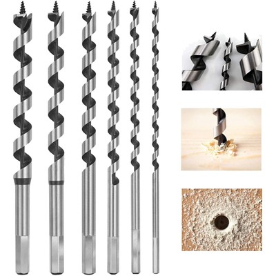 Multifunktionales 6-Piece Holz-Auger-Bit-Set - Langlebige Bohrwerkzeuge