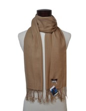 Lady's camel brown color 100 pashmina Long shawl