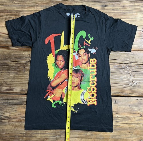 Camiseta TLC neón años 90, camiseta TLC, camiseta TLC vintage, camiseta TLC estampada XS - Imagen 3 de 5