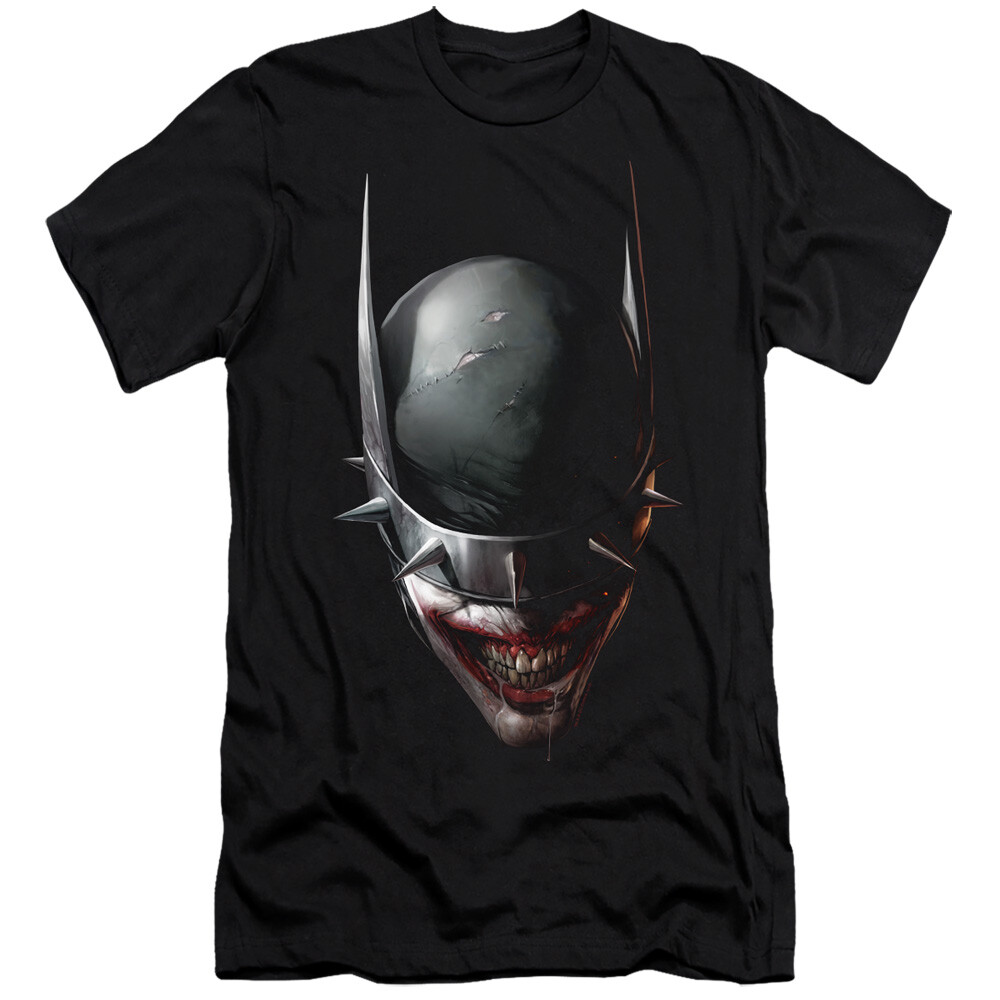 じゅん Batman Slim Fit T-Shirt Who Laughs Close Up Black Tee | eBay