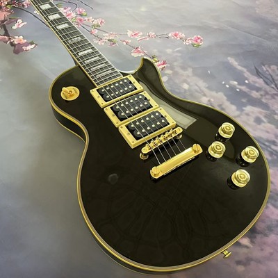LP electric guitar Peter Frampton Signature metallic black Mahogany body in US