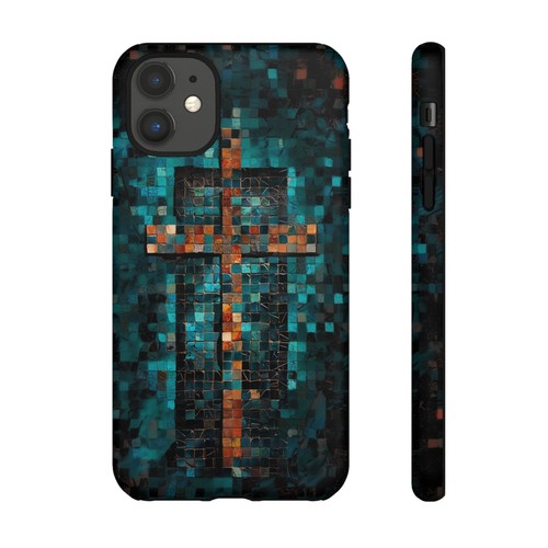 Phone Ink - Tough Case for iPhone Galaxy Pixel - Mosaic Christian Cross - 第 87/181 張圖片