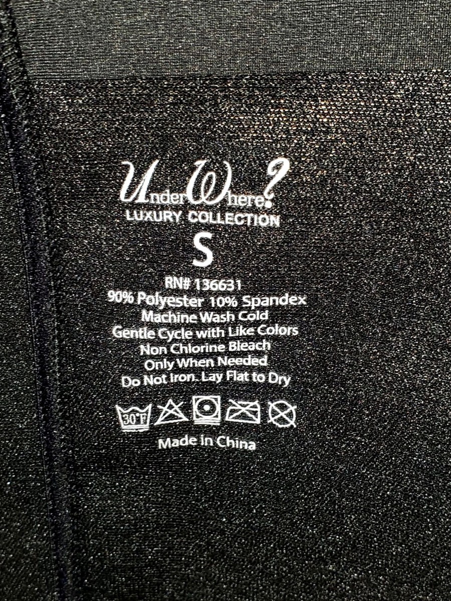 NWT Under Where? Women's Black Shape-wear Lightly Padded Bodysuit