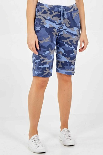 Ladies Women Italian Camouflage Army Print Hot Paint Magic Shorts Summer 10-22 - Picture 4 of 71